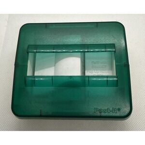 Vintage Post-It Pop-Up Notes Professional Series Dispenser Blue/Green Weighted